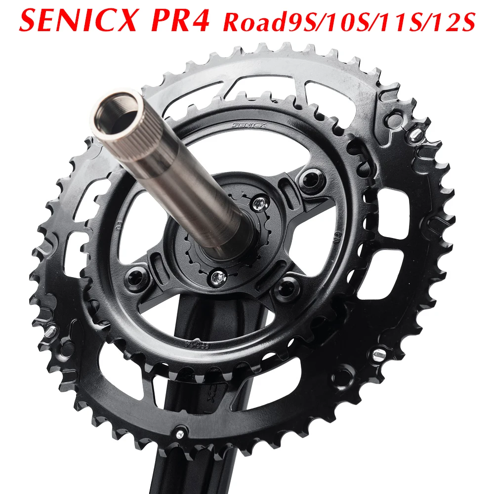 SENICX PR4 Road Bicycle Crank Set 165MM/170mm/175MM  Double Disc 50-34T Chainring