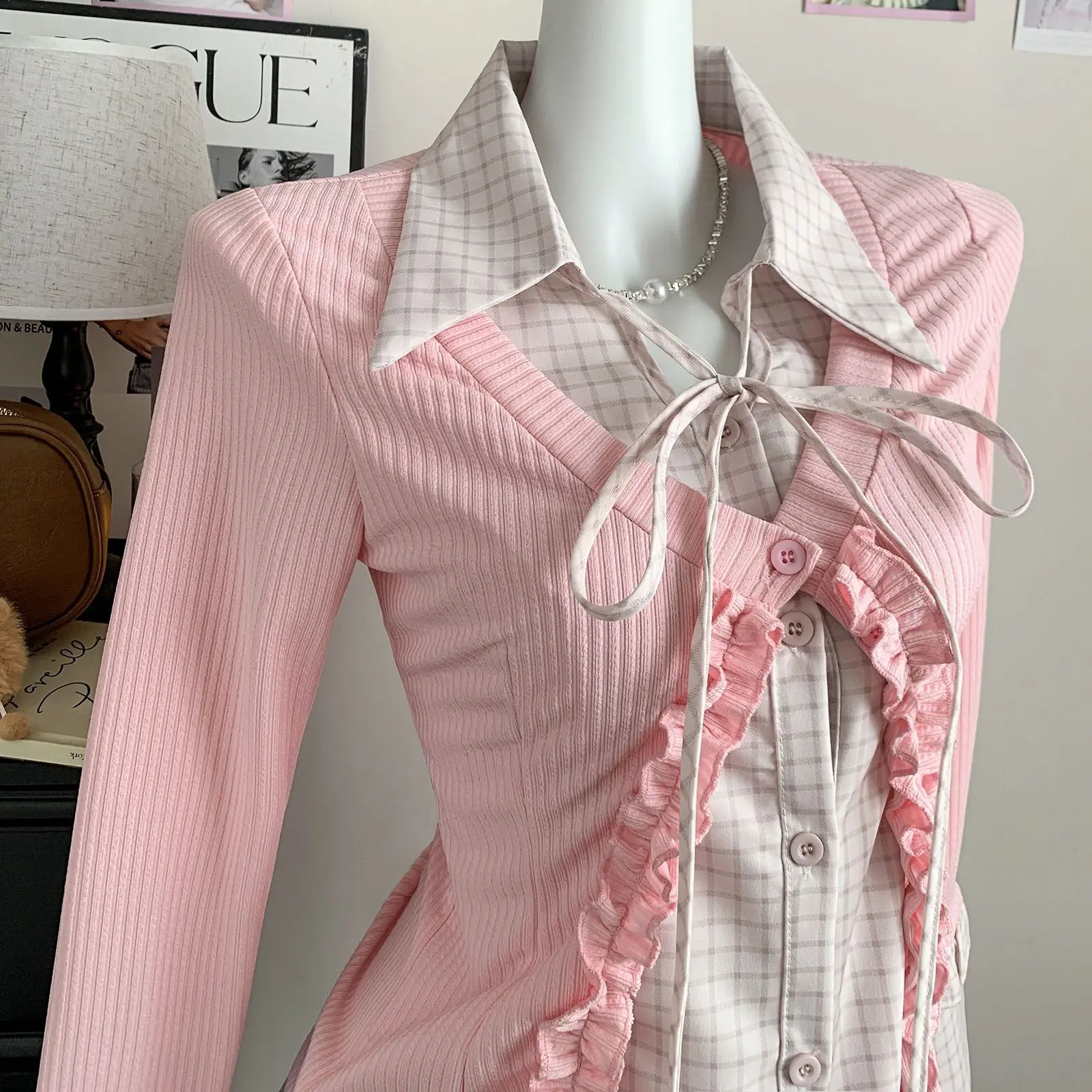 

Женский облегающий вязаный топ в стиле ретро, летняя верхняя одежда Y2K Design Spicy Girl College для молодых женщин