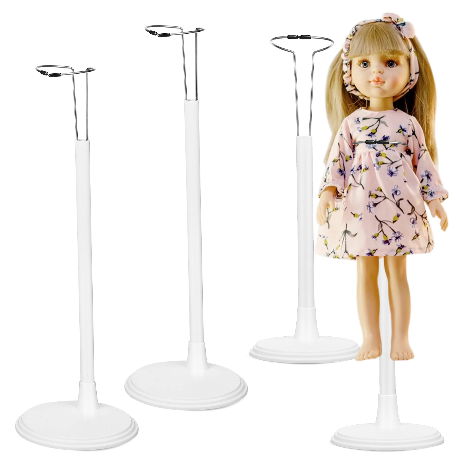 4 Pcs Ornament Stand Stylish Storage Action Figure Stands Clothing Enthusiast Accessory Display Plastic