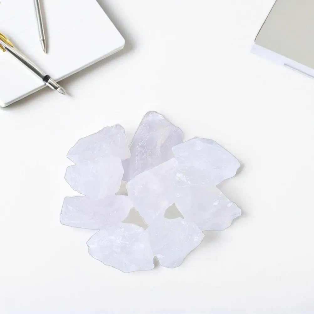 

Натуральные необработанные кристаллы кварца 600 г, белые, нерегулярной формы, для диффузора эфирных масел, медитации, украшений и декора