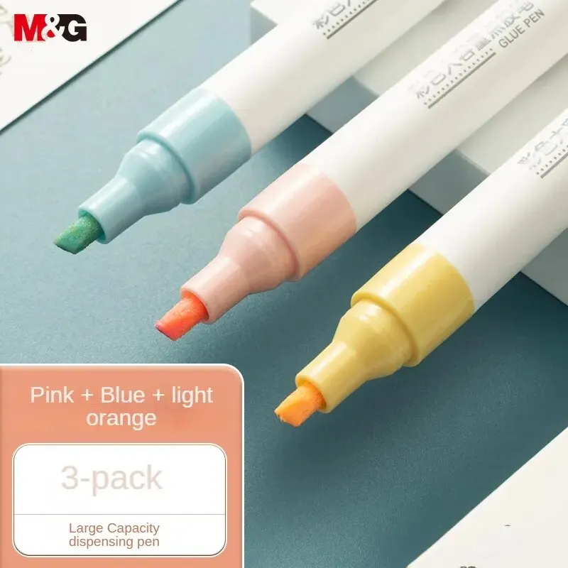 قلم توزيع كبير السعة من الأدوات المكتبية M & G ، سريع الجفاف على الوجهين ، سمك قابل للتعديل ، كتيب يدوي ، لون ، 3
