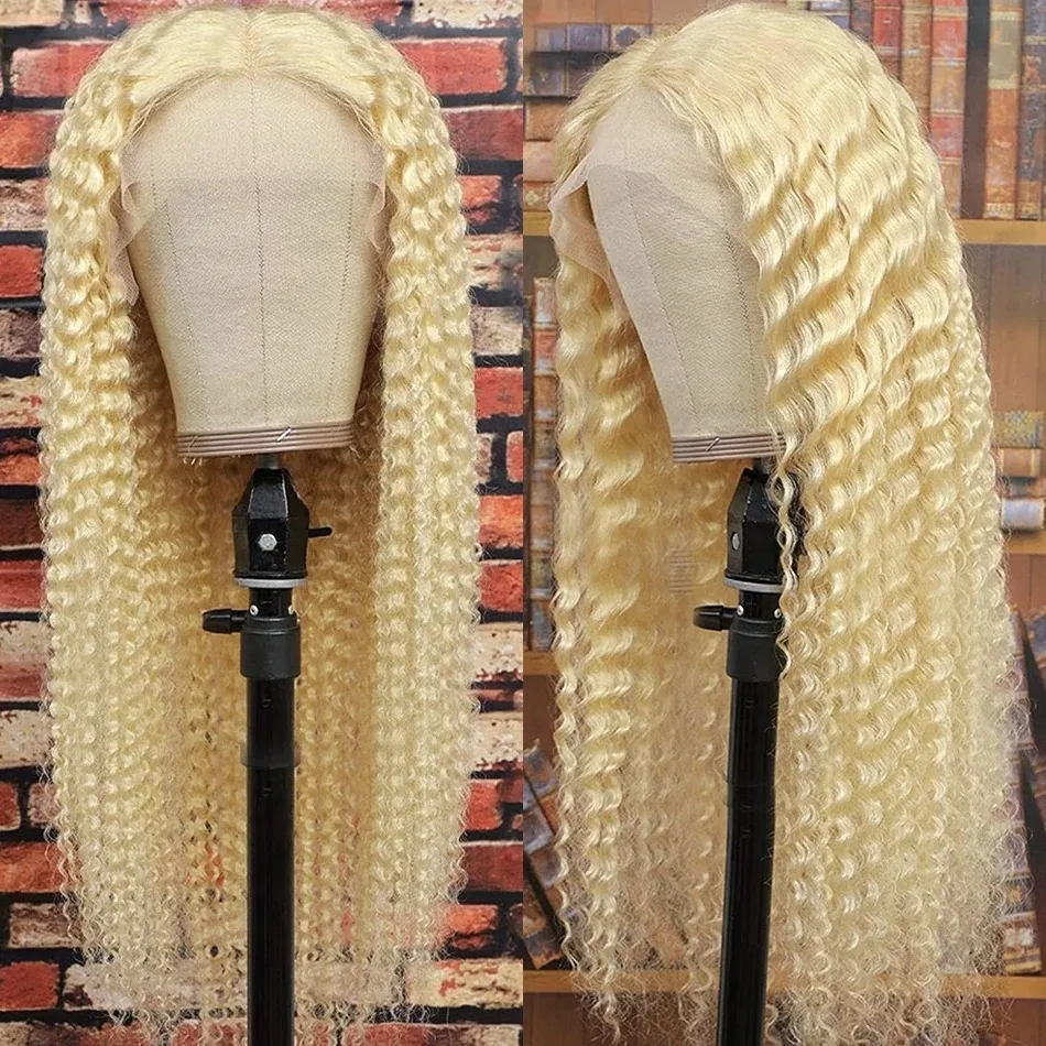 

Парик из натуральных волос 613 Blonde HD Lace Frontal 13x4 13x6 с глубокой волной, цветные кудрявые парики, парики Water Wave для женщин ﻿ ﻿