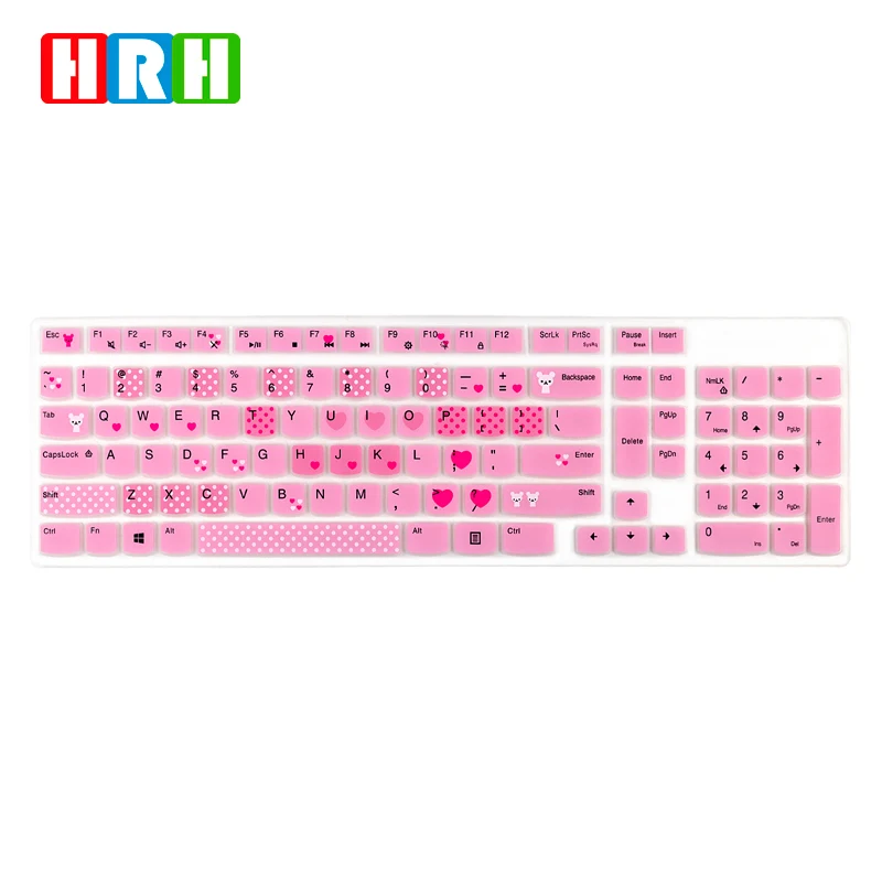 

HRH Silicone keyboard cover protector For Lenovo EKB-536A SK8823 KB536 KU1601 AIO 510/520-24 520S-23IKU 730S 510 Pro DESKTOP PC