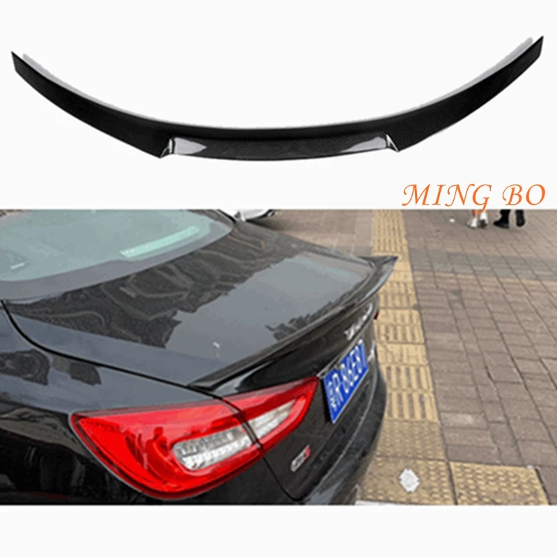 

FOR Maserati Quattroporte M4 style Car Styling Carbon Fiber FRP Rear Spoiler Trunk Wing 2013 2014 2015 2016 2017 2018