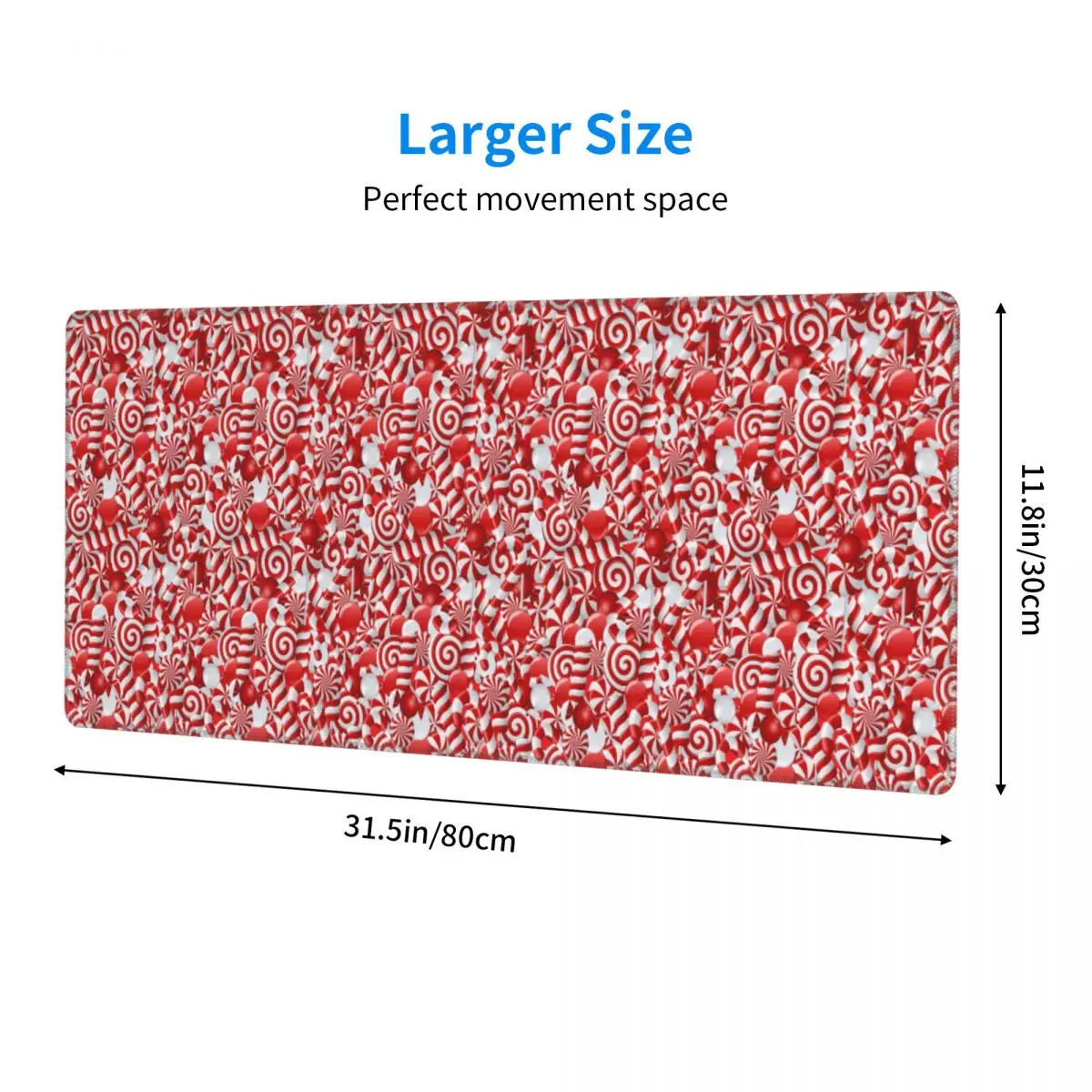 Large Mouse Pad Peppermint Candy Gamer PC Laptop Mats Keyboard Carpet Computer Gaming Office Accessories Desk Mat
