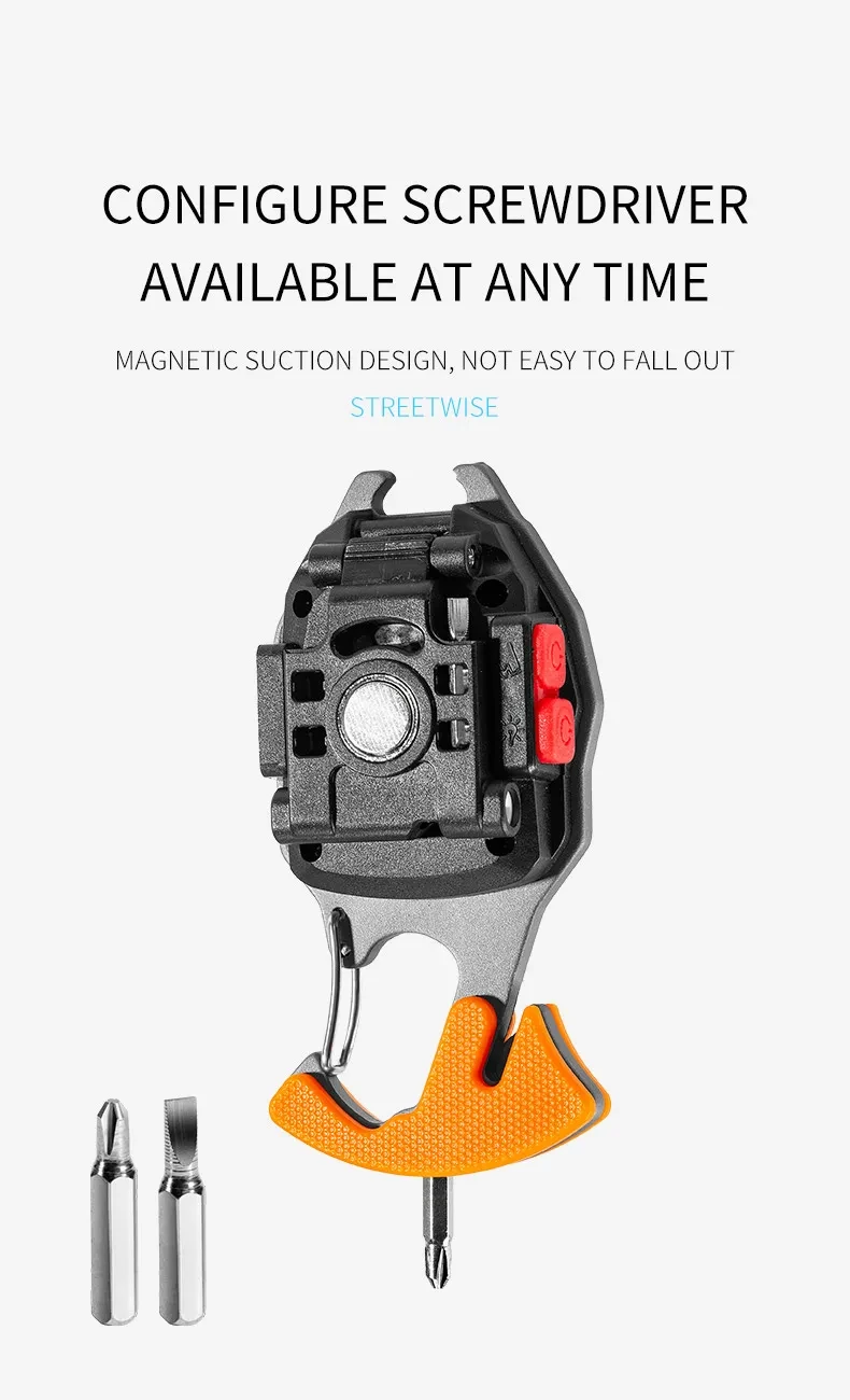 Mini llavero LED multifunción TOBY'S recargable superbrillante linterna táctica LED encendedor