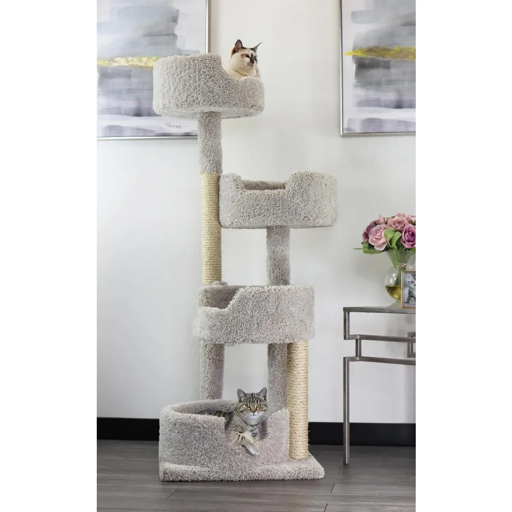 Multi Level Cat Tower with Scratching Posts