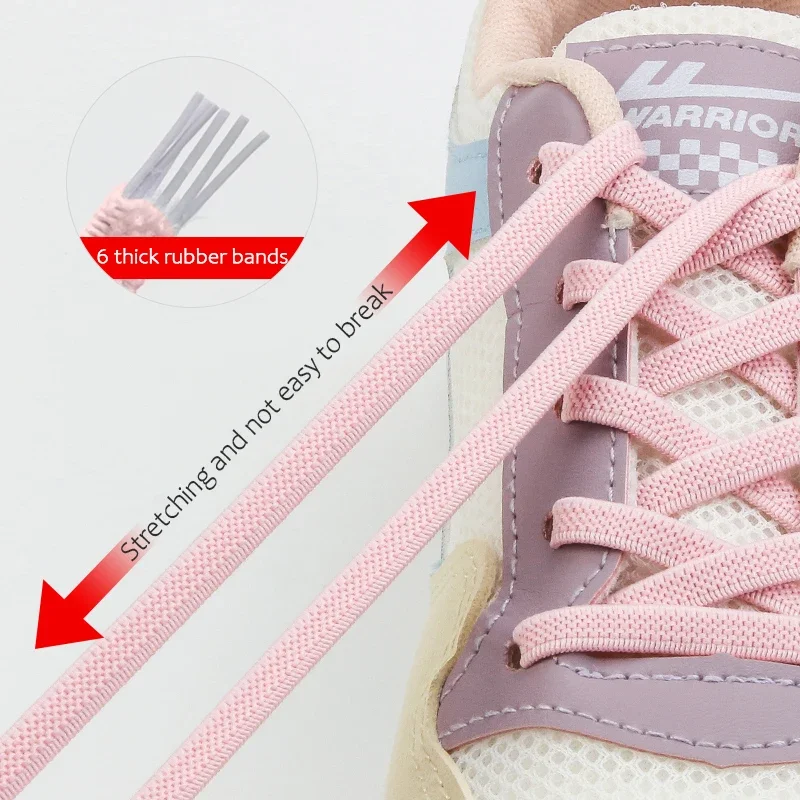 New Tonal Magnetic Buckle Shoelaces Elastic Laces Sneakers No Tie Shoelace Kids Adult Quick Lace Lazy Sport Rubber Shoestrings