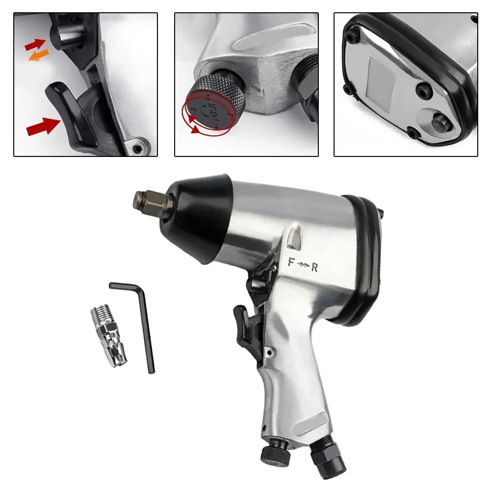 Imagem -04 - Nova Chave de Torque Pneumática de ar 7000rpm Velocidade 230ft-lb 312n-m Chave de Catraca de Impacto Pneumático para Ferramentas de Reparo de Roda de Carro