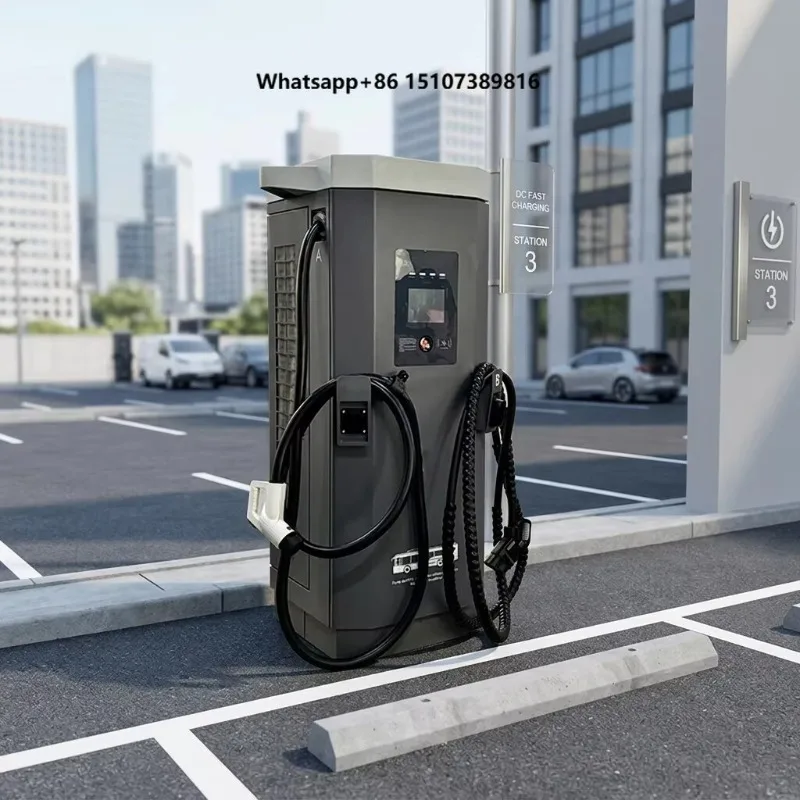 60kW-360kW DC Fast EV Charger Station Dual IP54 Floor Standing Commercial Charging Pile