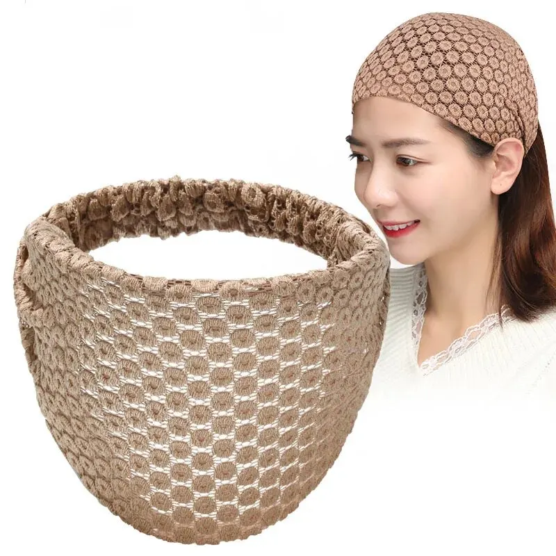 Lace Headbands For Women;Wide Floral Pearl Lace Elastic Headbands Hair Accessories For Women Fashion