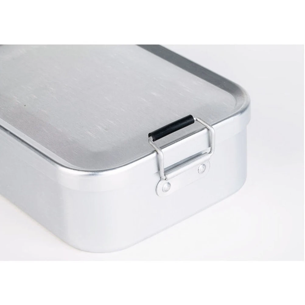 

Aluminum Lunch Box Metal Food Container Picnic Camping Insulated Soft Cooler Bag Lightweight Large Storage Safe Non Toxic
