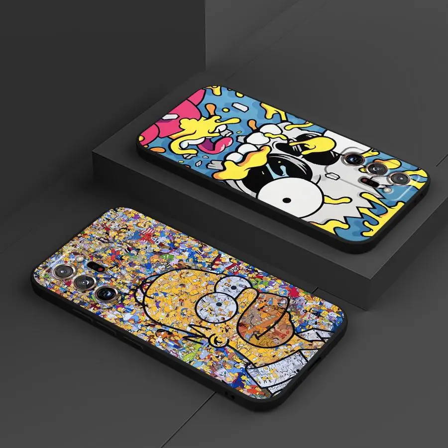 Чехол Simpson Mom Dad для Samsung Galaxy A06 A50 A70 Note 20 Ultra 9 10 A03 A01 A02 A10 A20 A30 A40 A04 A05 Мягкая задняя крышка для телефона