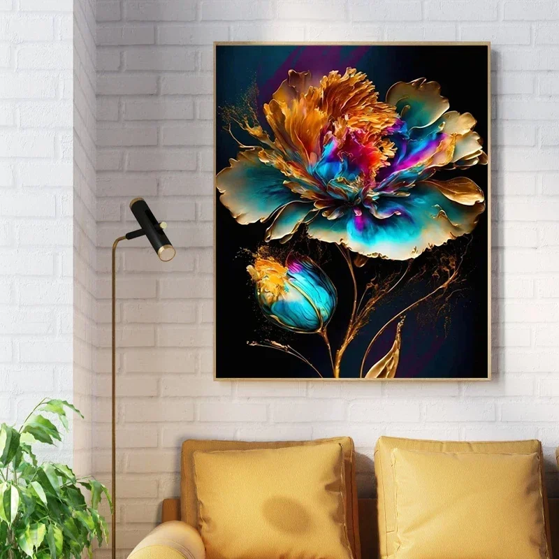 579351 Painting By Abstract Numbers Flowers Picture Original Gifts Decorative Paintings Art Supplies Wall Decor