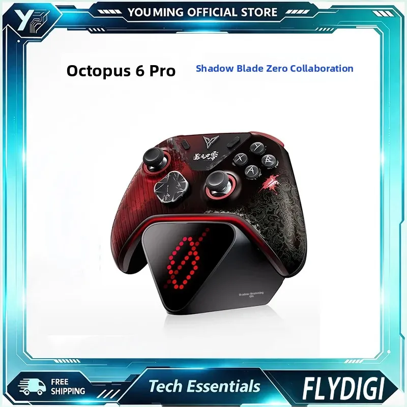 Flydigi Apex 6 Pro Phantom Blade Zero Collab Game Controller, Haptic Feedback Elite Wireless Gamepad for PC & Switch Gaming