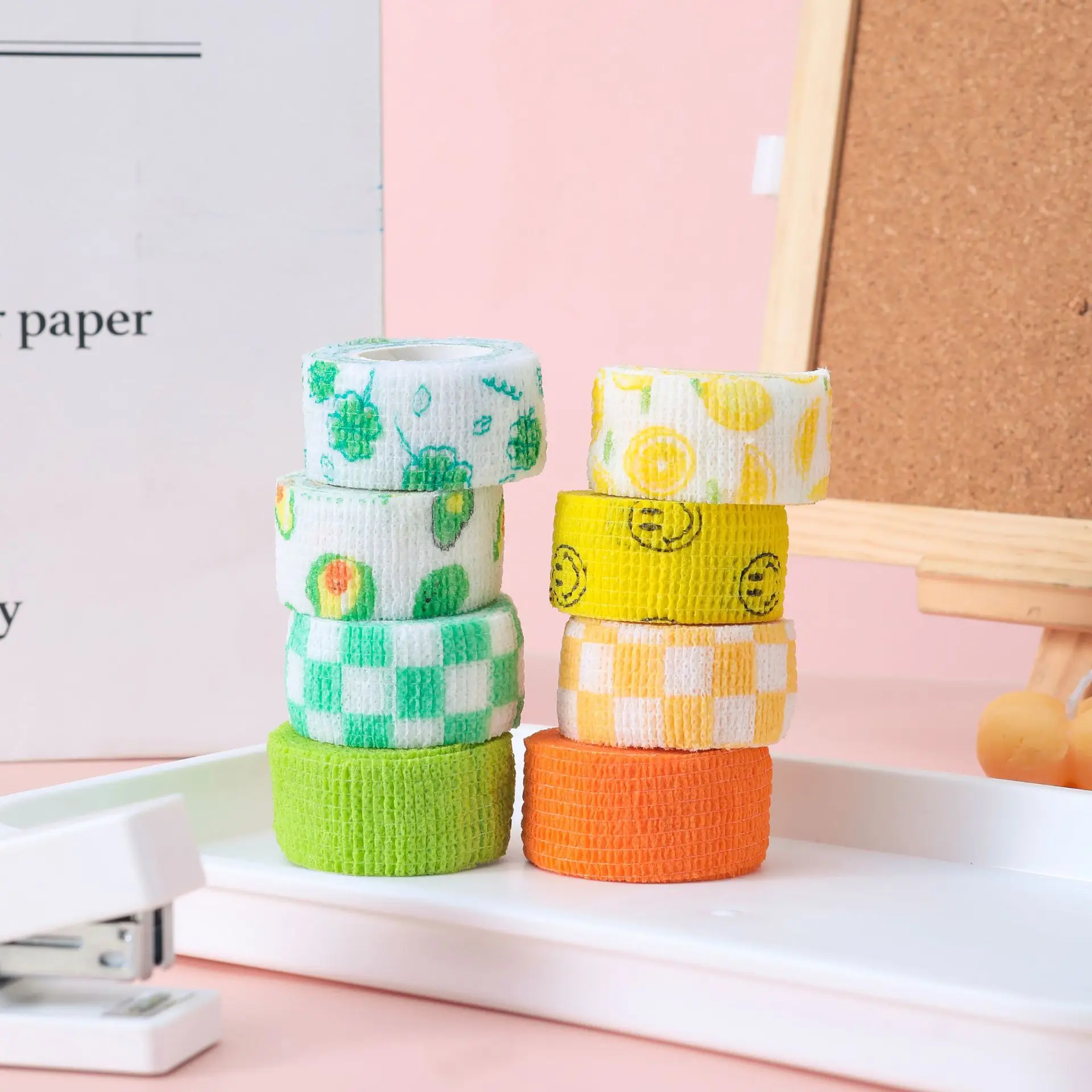 Finger Guard Bandage Writing Self-adhesive Pads Finger Bandage Non-woven Elastic Pads Pet Tattoo Bandage Sport Elastoplast