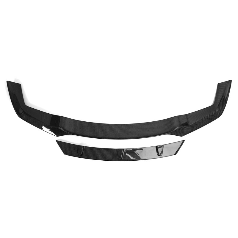 

STLF2PCS Carbon Fiber V Style Front Bumper Lip for BMWs F87 M2 2014-2018 Body Parts Front Spoiler Lip