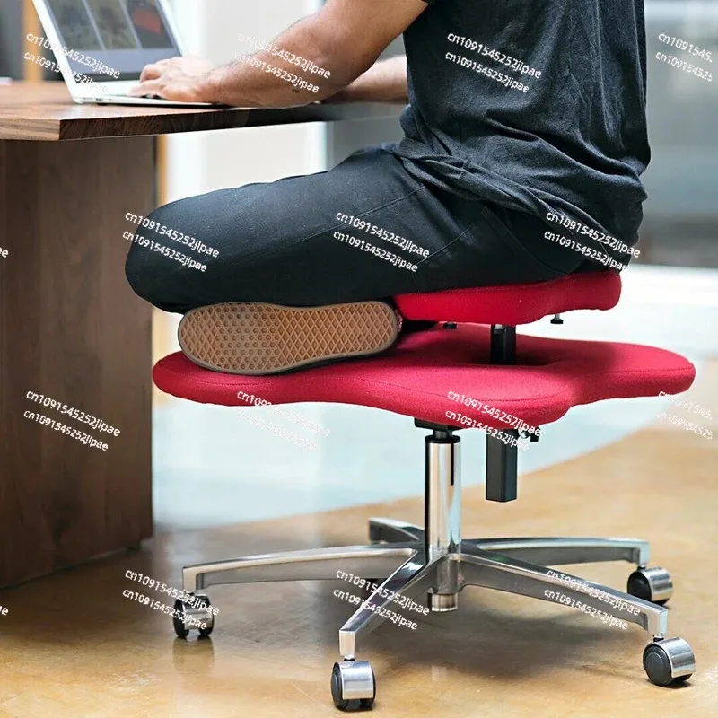 Cross-legged chair computer desk office seat sitting not sitting easy chair dormitory stool squatting