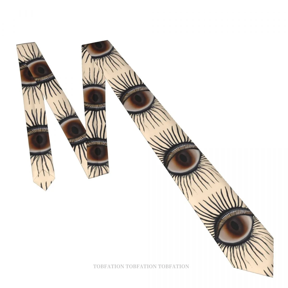 Eye Illuminati corbata estampada en 3D, corbata de poliéster de 8cm de ancho, accesorios de camisa, decoración de fiesta