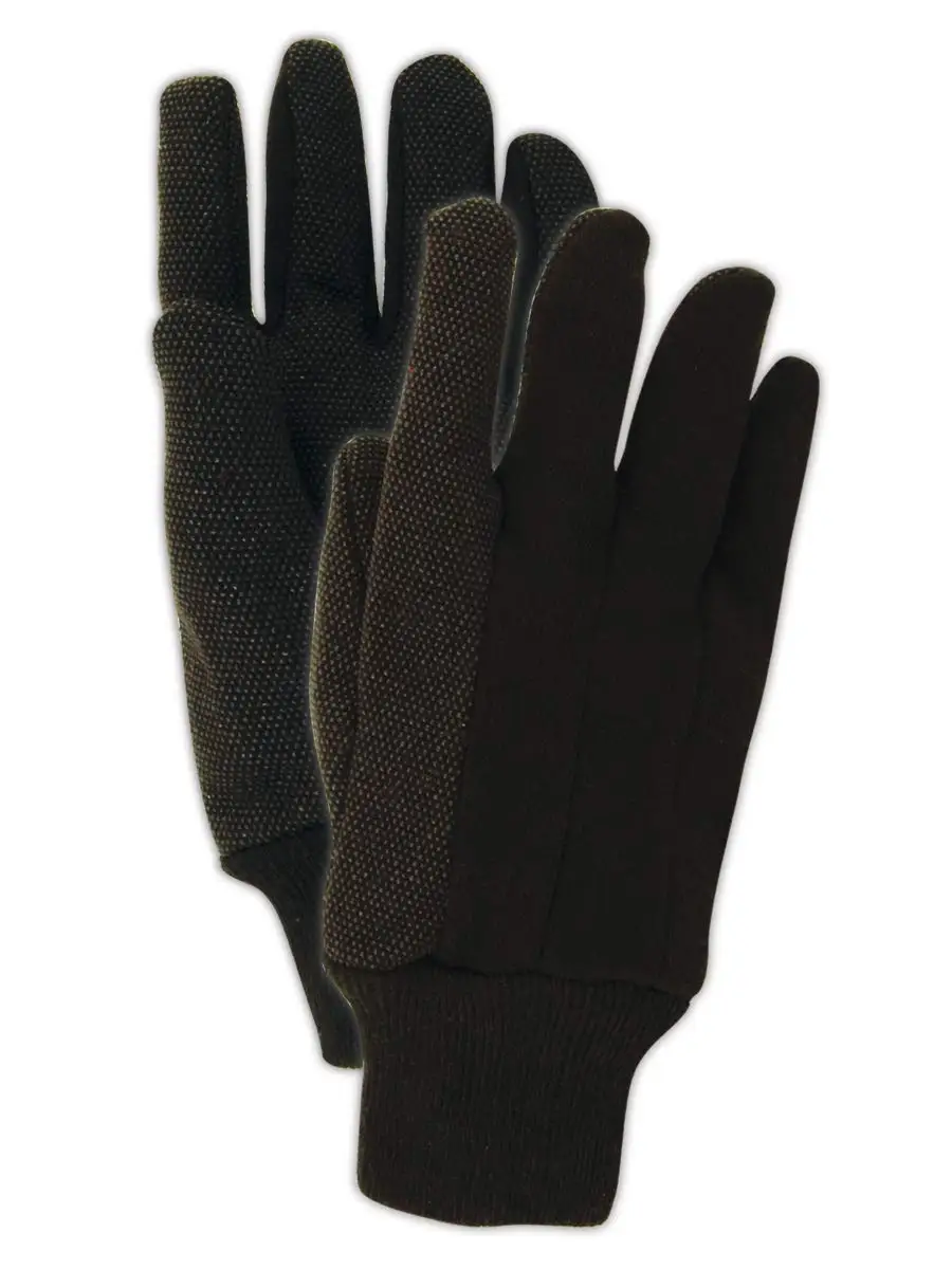 

MultiMaster PVC Dotted Jersey Gloves, Brown, Large Size, Pack of 12 for Enhanced Grip