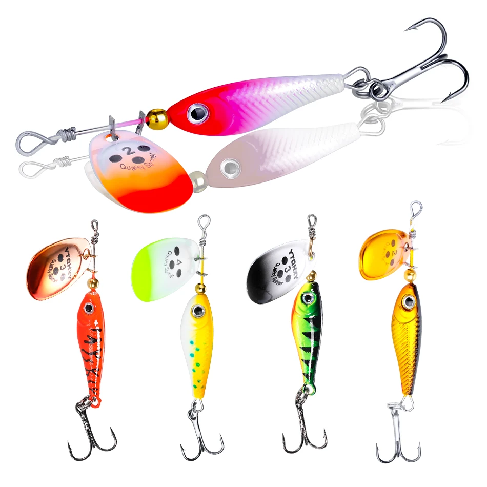 1PCS  Rotating Metal Spinner Fishing Lure Hard Bait 11-20g Artificial Bait Wobblers Fishing Carp Bass Pike Fishing Tackle