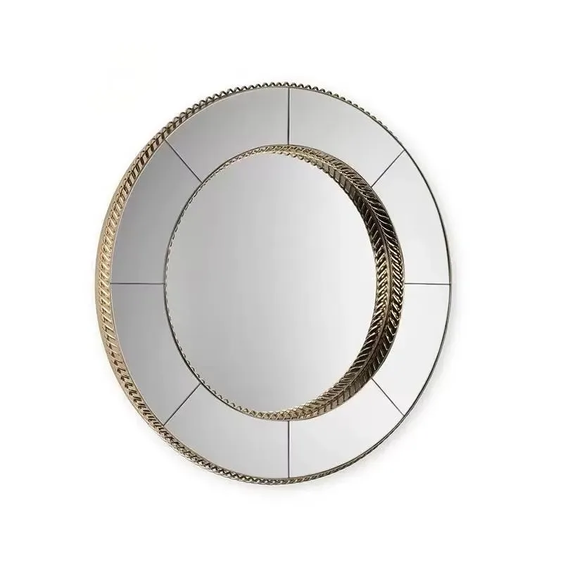 Modern metal and glass frameless design wall mirrors, lightweight bedroom hanging mirrors, suitable for home use