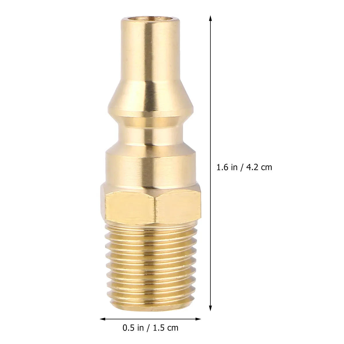 Propane Quick Connector Tank Adapter Shutoff Valve Gas Bottle Regulator Ball 1/4 Inch