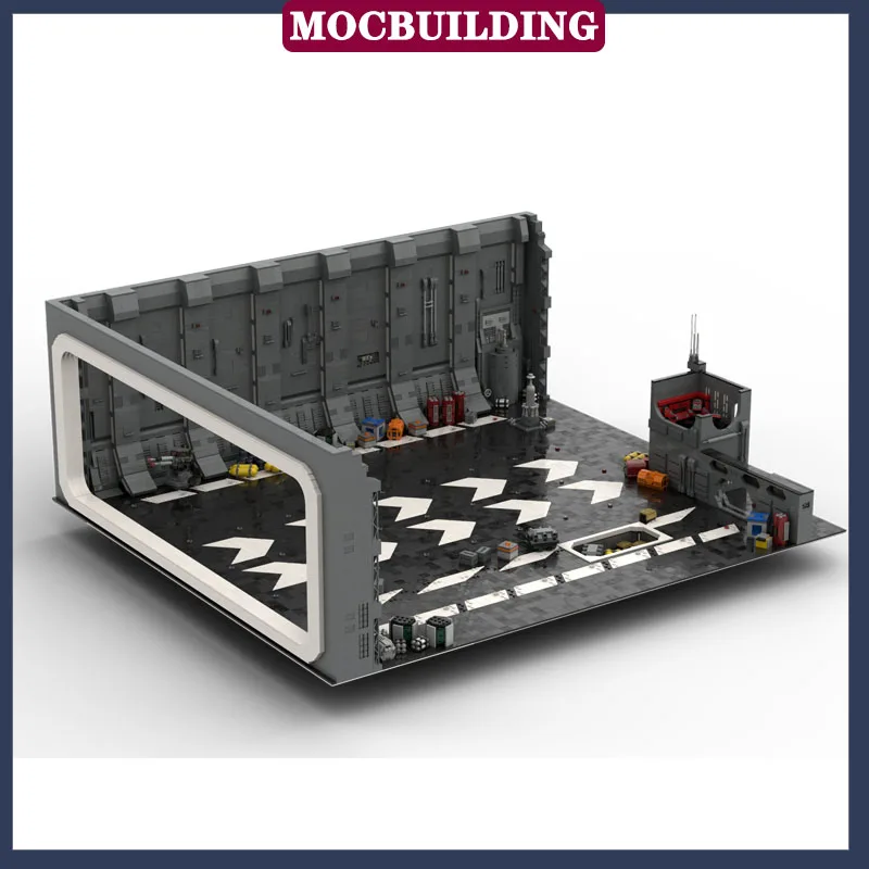 MOC Space Movie UCS Docking Bay 327 Model Building Block Set Control Room Container Collection Series Toy Gifts