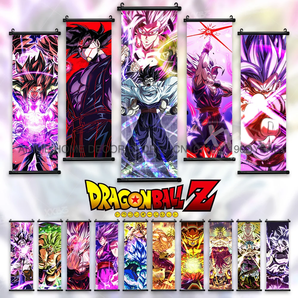 

Dragon Ball Super Posters Son Goku Home Decor Vegeta Scrolls Picture Broly Hanging Painting King Cold Wall Art Anime Wallpaper