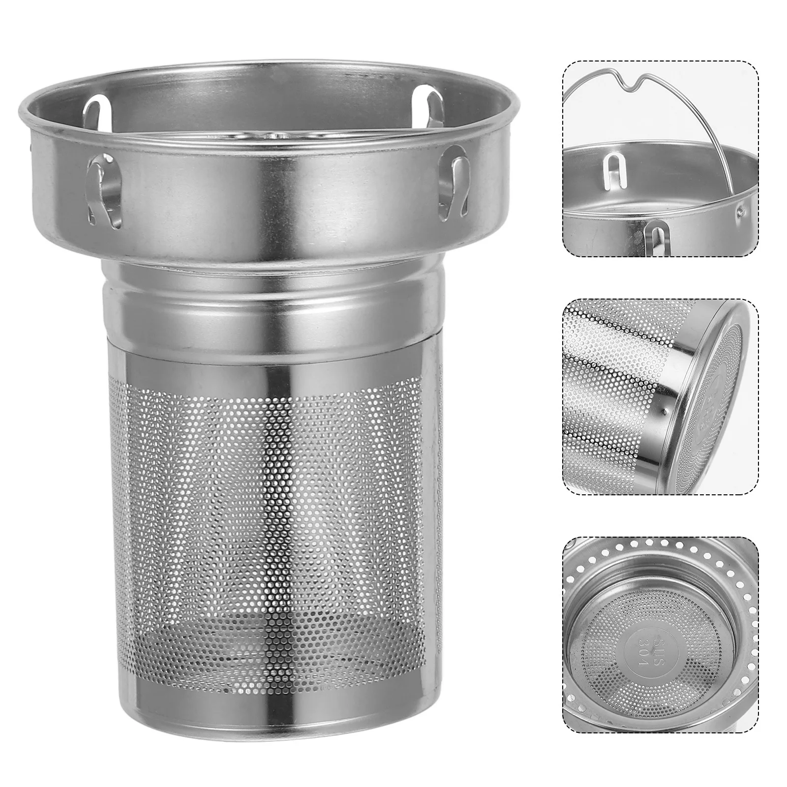 Premium Stainless Steel Tea Strainer for Loose Tea Metal Mesh Infuser Portable Brew Holder Smooth Drinking Experience