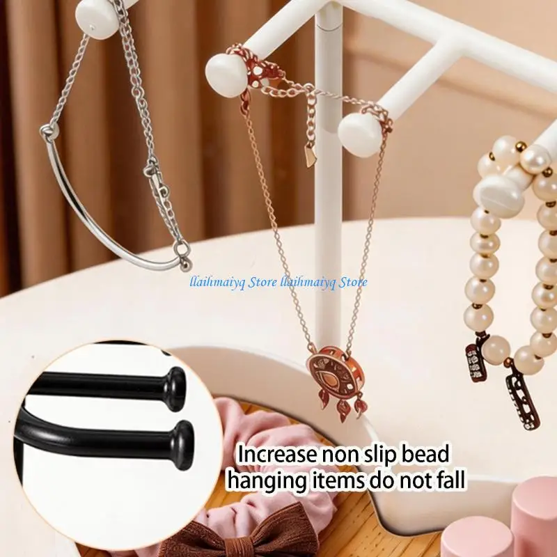 573B Handcrafted Jewelry Display Stand Heart Bracelet Storage Holder Fashion Jewelry Rack Perfect for Stylish Storage