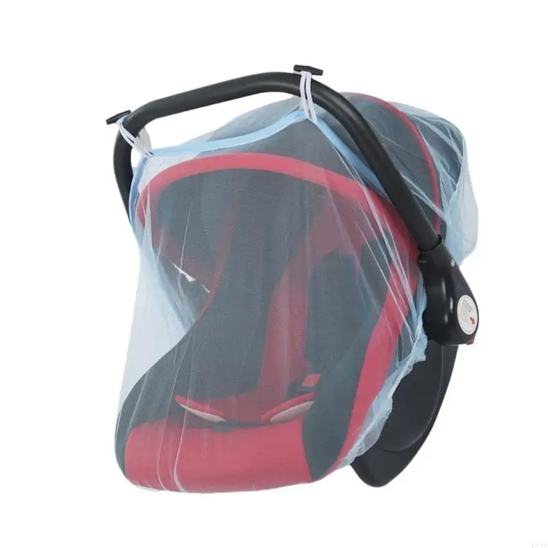 F19F Baby SafetySeat Netting Mosquitoes Net Cover for Infant Carseat Baby Essential