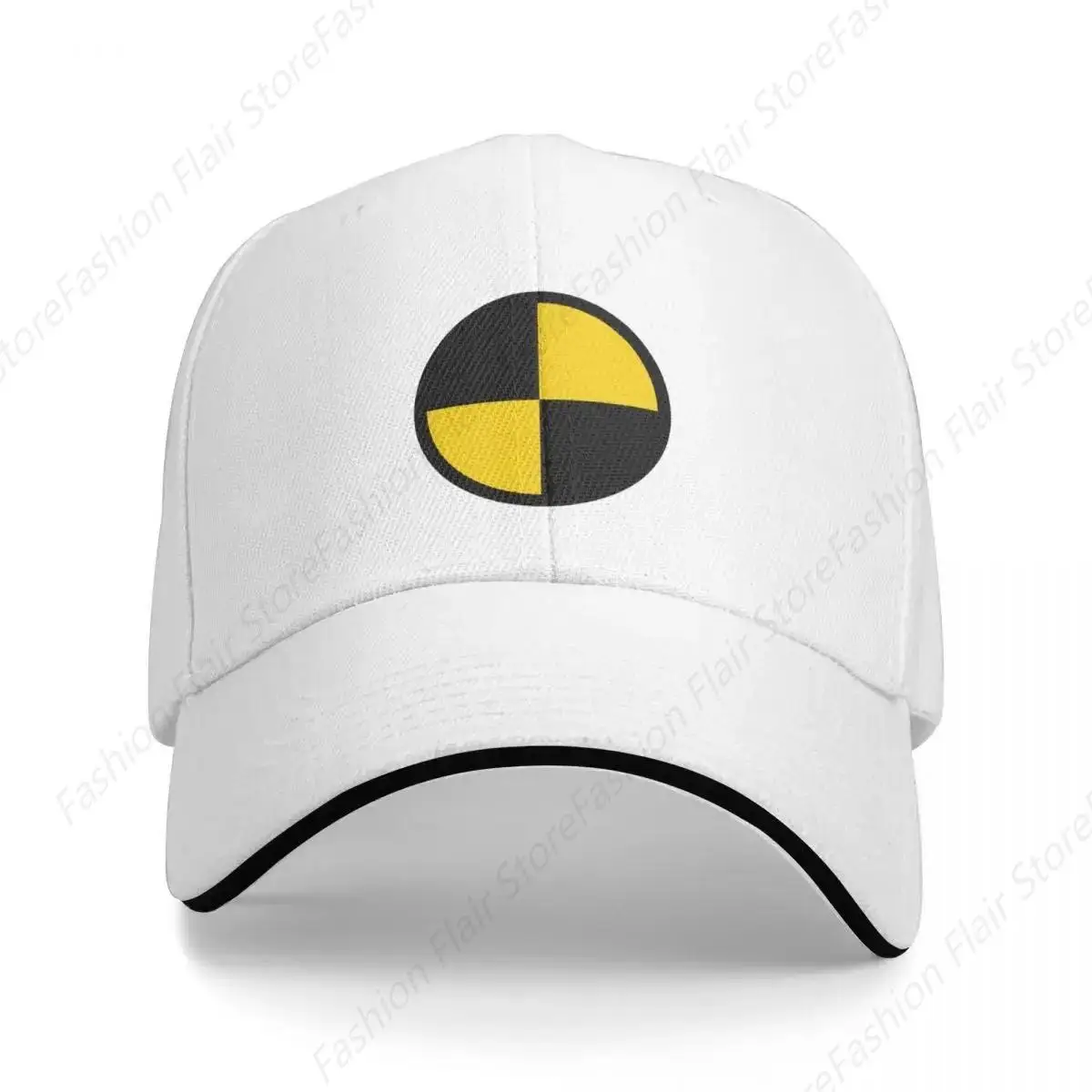 Crash Test Dummy Symbol Baseball Cap Big Size Hat Custom Women's Beach Visor Men's