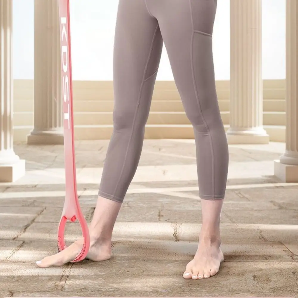 

Multi-functional Silicone Tensioner Tool Portable Silicone Material Yoga Training Rope 8-Figure Design Open Neck Stretch