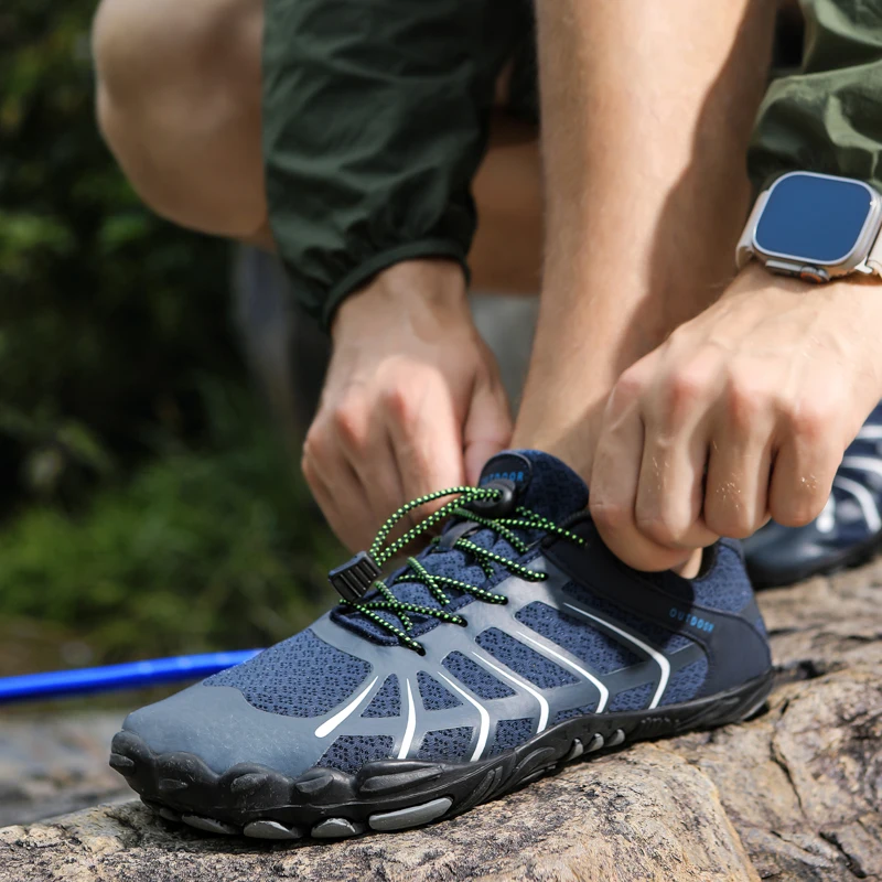 Chaussures d'eau de plein air pour hommes, sandales non ald à séchage rapide, pataugeoire, plage, randonnée, camping, gym, sport, nouveau, 2024