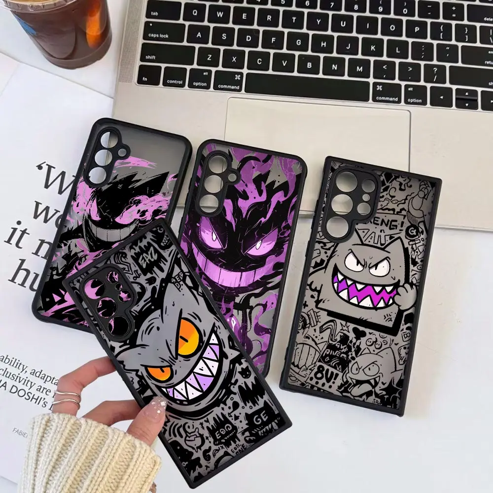 

Gengar Devil Anime Pokemon Phone Case For OPPO Reno 14 14f 13 13f 8 8t 7 7z 6 6z 5 4 3 Pro Plus 5G Black Transparent Mtte Cover