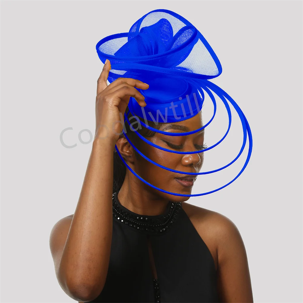 Formal Event Derby Hat Fascinator Wedding Headpiece Femme Party Dinner Chapeau Cap Mesh Lady Occasion Pillbox Cap Mesh Headwear