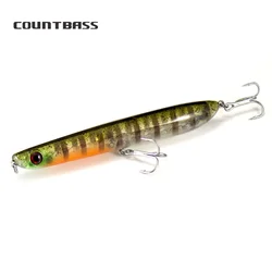 Countbass Surface Topwater Fishing Lure Popper Stick Bait Bass Leurre Peche Pencil Hard Bait Saltwater Lures  123mm 17g