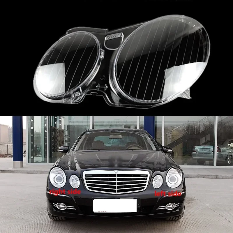 

For 05-08 Mercedes Benz W211 Front Lamp Shade Headlight Mask Shell Transparent Cover Lens Replace The Original Lampshade