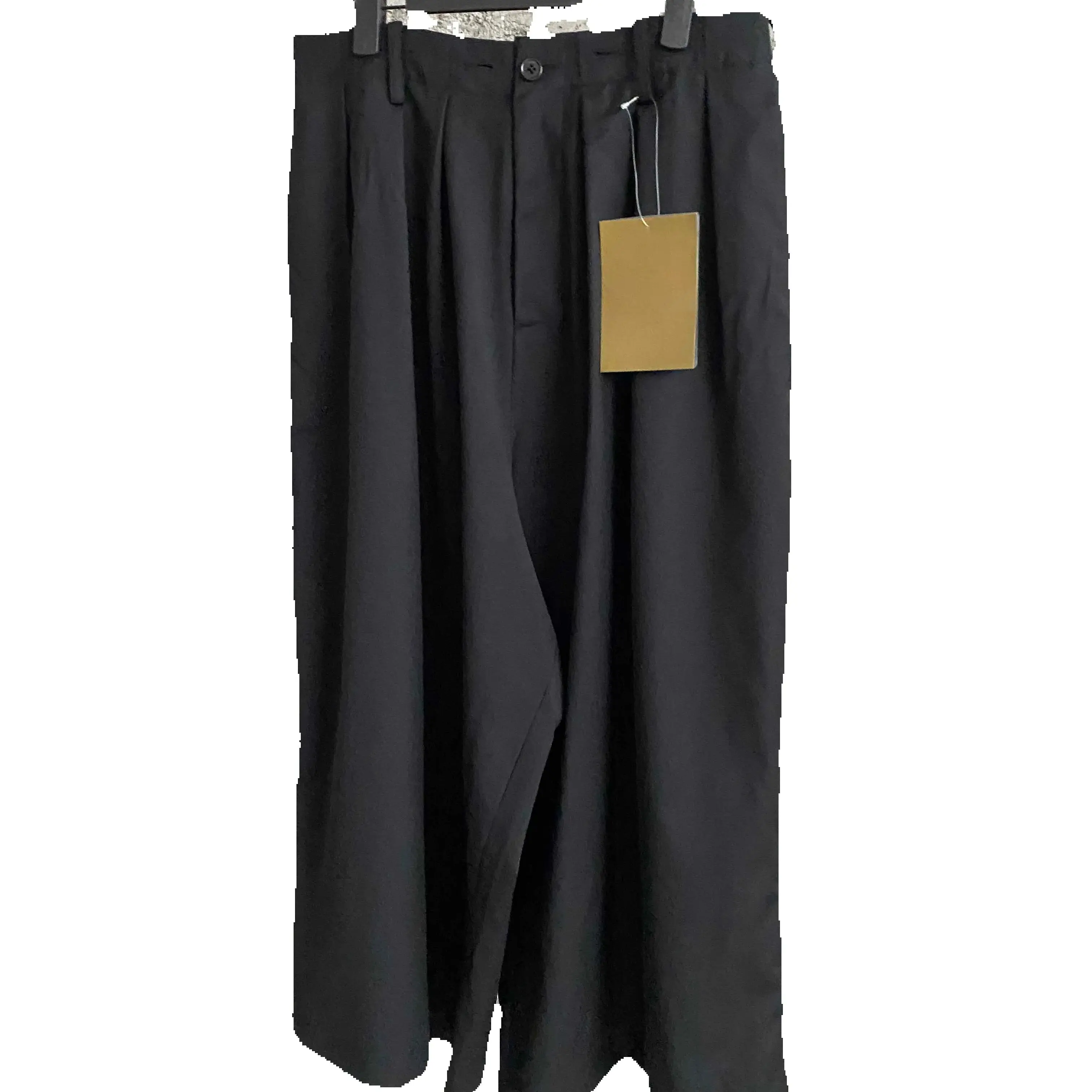 TOP-YAMAMOTO Japanse originele donkere trend veelzijdige losse geplooide negen-inch broek en lantaarnbroek voor heren - afbeelding 2
