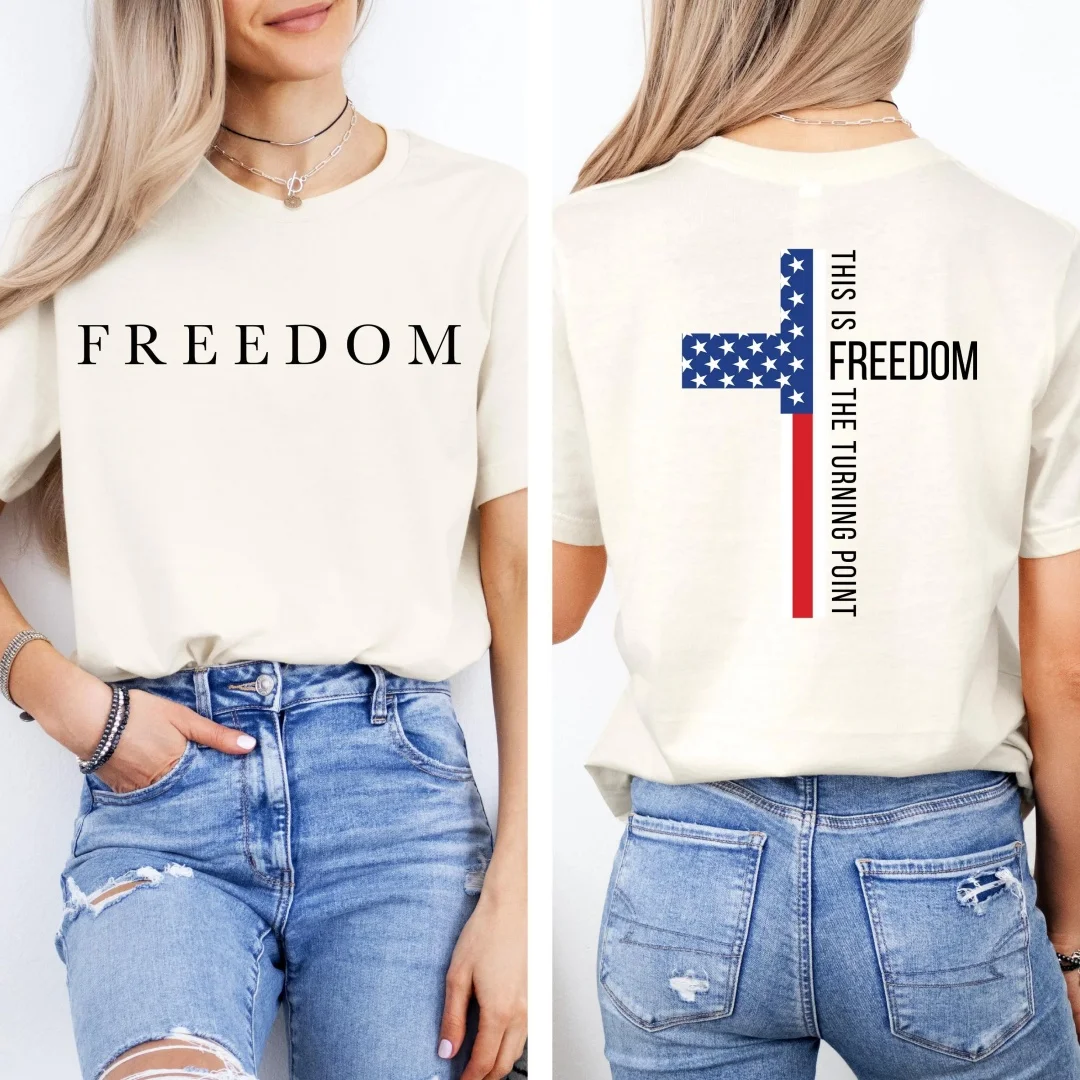 قميص تشارلي كيرك الحرية نقطة تحول الولايات المتحدة الأمريكية قميص تشارلي كيرك الراحة في السلام قميص تشارلي تشارلي كيرك التذكاري الجمهوري