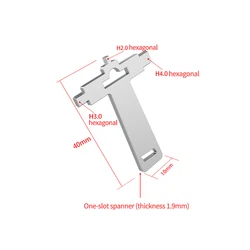 Universal DSLR Camera Rig Screw Flat Wrench Tool for Quick Release L Bracket Screwdriver Hexagonal Hex 2.0 3.0 4.0 Key Wrenches