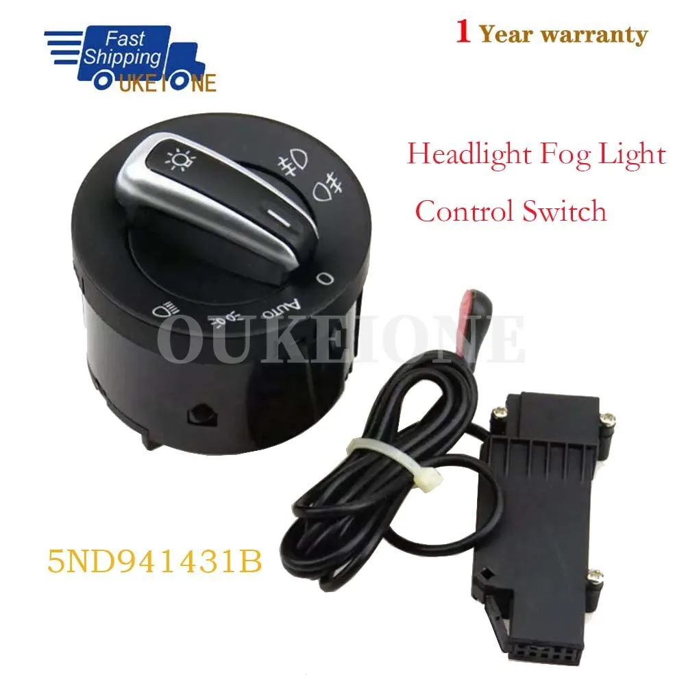 Para Volkswagen Caddy EOS Golf Jetta Passat Scirocco Sharan Tiguan Touran faro antiniebla interruptor de Control y arnés de cableado