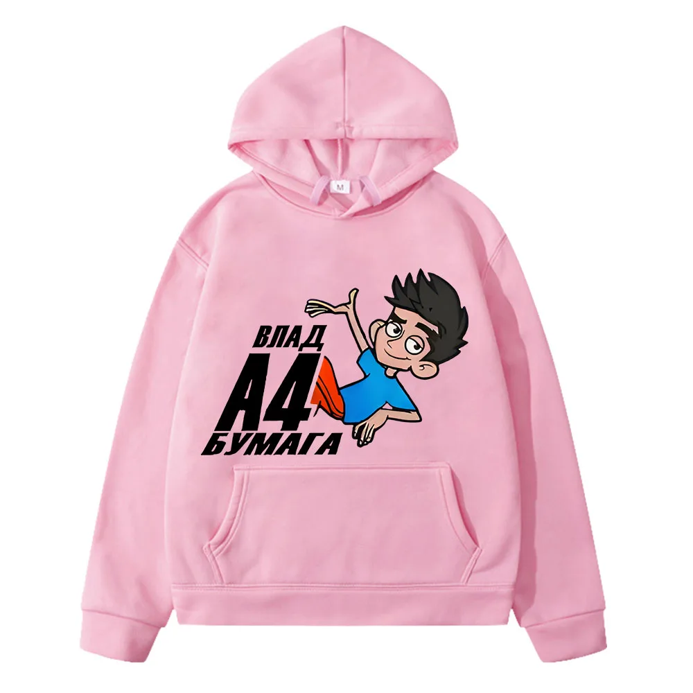 Влад a4 Бумага kids anime hoodie Autumn Fleece Sweatshirt y2k sudadera pullover Casual Merch A4 Jacket Hoodies boy girls clothes