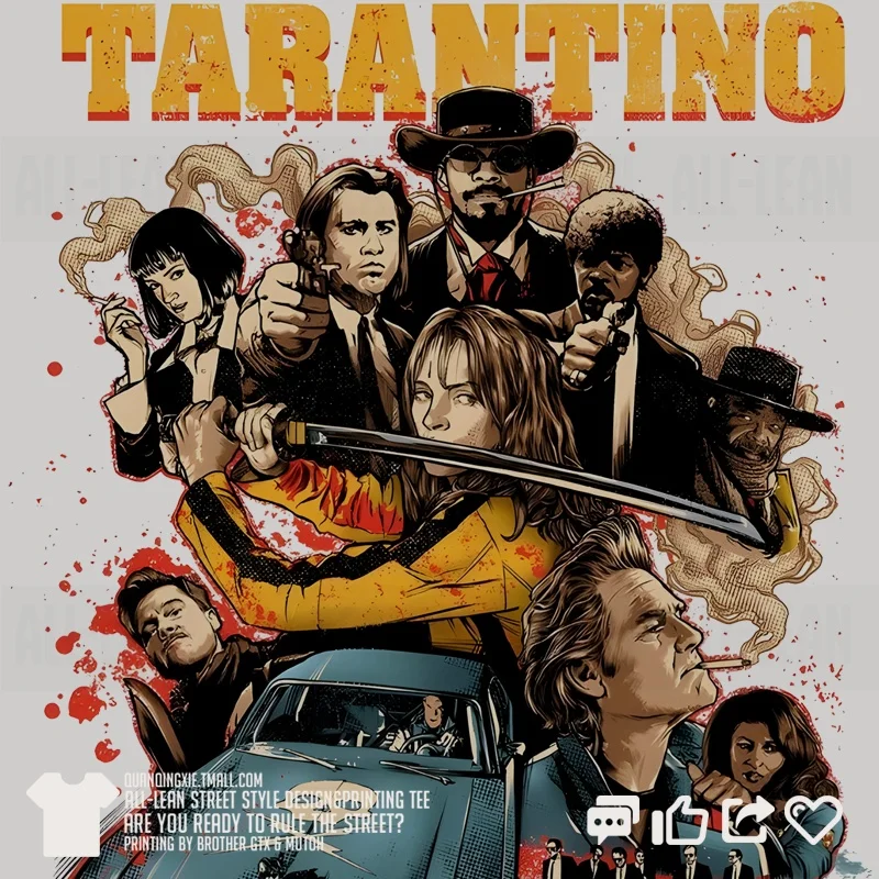 t-shirt-hommage-quentin-tarantino-manches-courtes-col-rond-coton-imprime-coupe-ample-respirant-et-confortable-pour-hommes-et-femmes