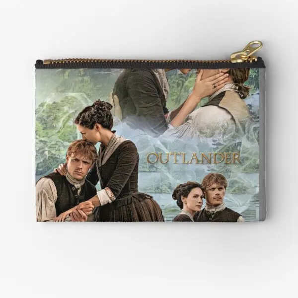 Jamie And Claire Fraser Outlander  Zipper Pouches Coin Socks Women Key Wallet Bag Pure Men Packaging Cosmetic Storage Underwear