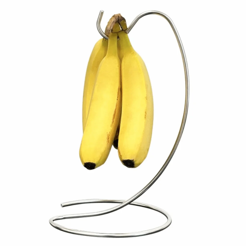

Creative Metal Banana Rack Keep Bananas Fresh Space Saving Fruit Vertical Storage Rack Rust Proof Multifunctional