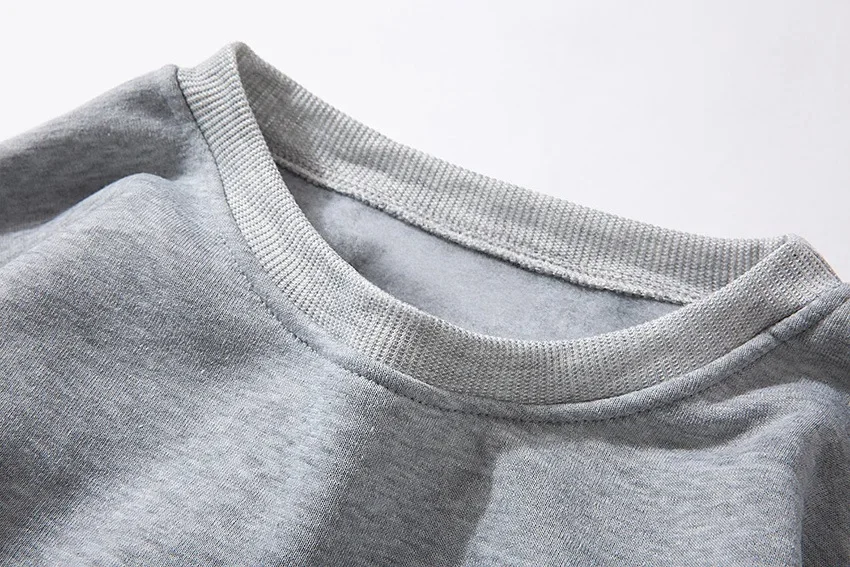 Ola New Hoodie Mercury شعار حرف ثلاثي الأبعاد من القطن الخالص فضفاض برقبة دائرية نمط نسائي شعور كسول