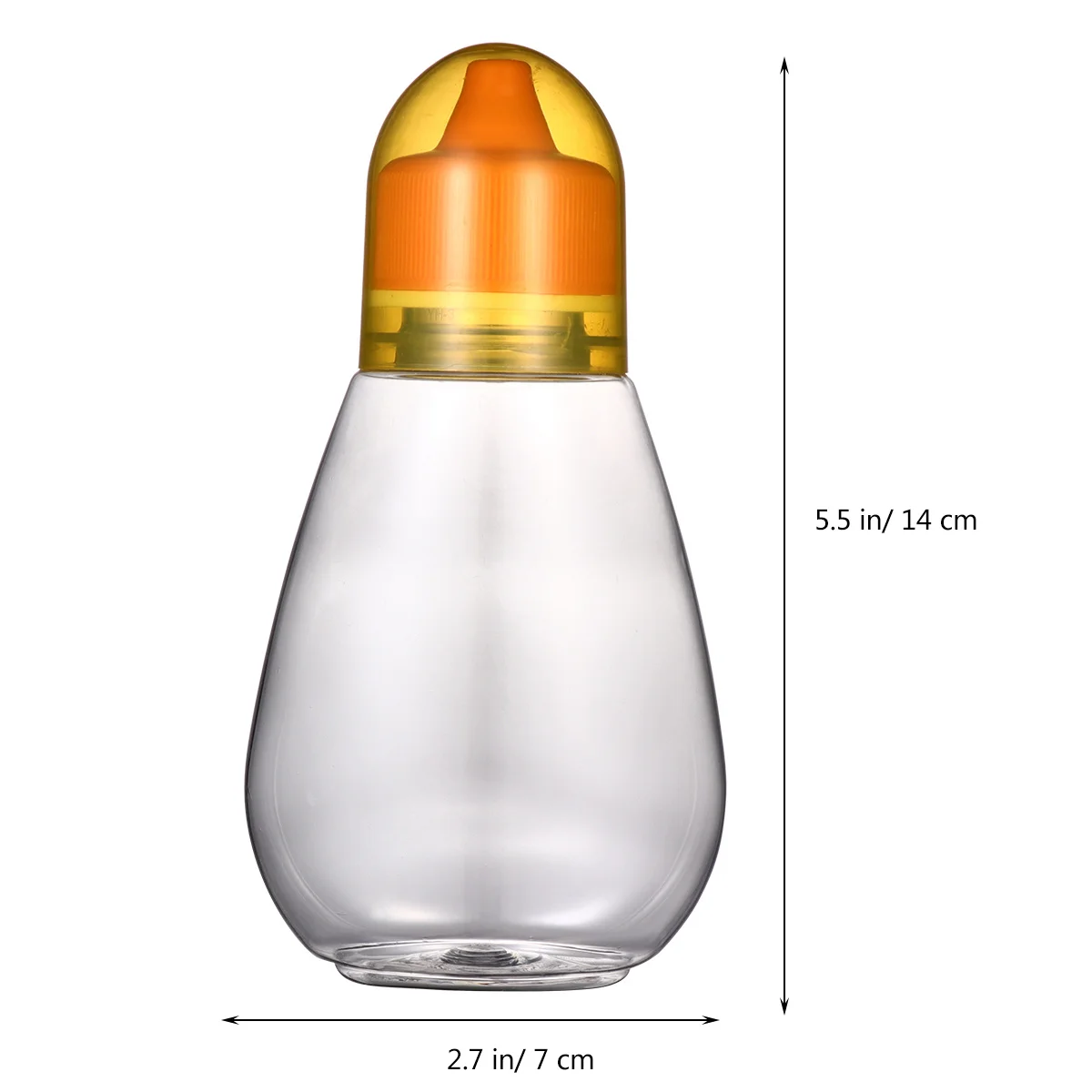 

4pcs Honey Bottle 250G Transparent Plastic Food Storage Jar Reusable Sauce Container For Jam Olive Oil Ketchup Mustard Salad