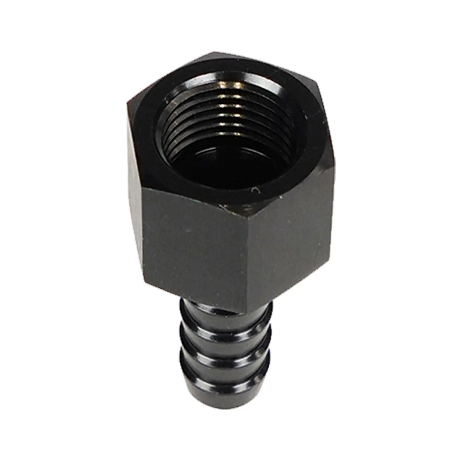 High Strength 8AN to 3/8in Barbed Pipe Connector Leakproof Threaded Petrol Hose Coupling for Automotive Fuel System Upgrade